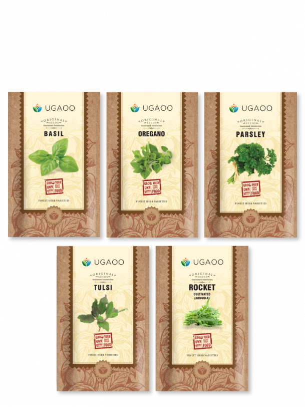 Ugaoo Herb Seeds Bundle of 5 Packet